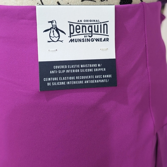 ORIGINAL PENGUIN | Women's Purple Cactus Colorblock Mini Back Pleated Skort - Picture 5 of 10